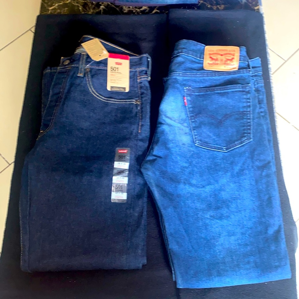 Brand new Levi 501 pants and 514 pair jeans